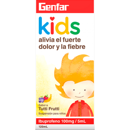 Kids Ibuprofeno 100 Mg /5 Ml  Frasco X 120 Ml