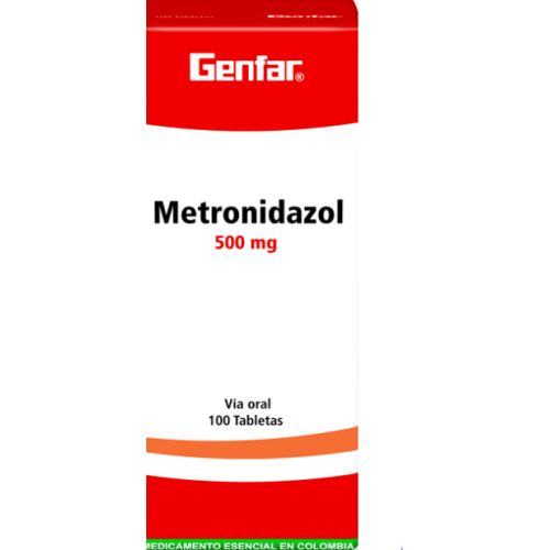 Metronidazol  500 Mg Caja X 100 Tabletas 