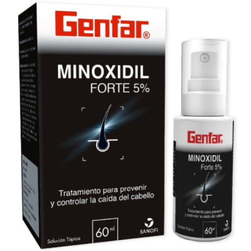 Minoxidil Forte 5% Frasco X 60 Mililitros