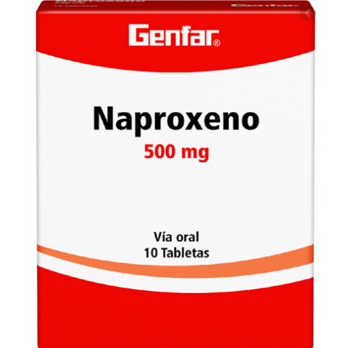 Naproxeno 500 Mg Caja X 10 Tabletas 