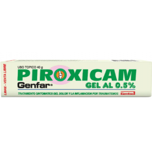 Piroxicam Gel al  0.5% Tubo X 40 Gramos 