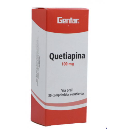 Quetiapina 100 Mg Caja X 30 Tabletas 