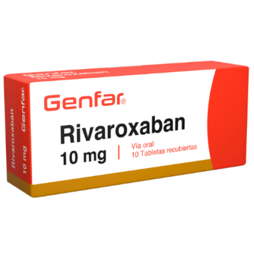 Rivaroxaban 10Mg Caja X 10 Tabletas
