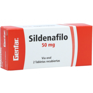 Sildenafilo 50 Mg Caja X 2 Tabletas (VENTA BAJO FORMULA MEDICA)