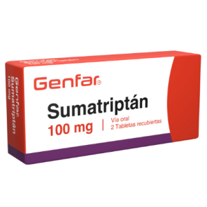 Sumatriptán 100 Mg Caja X 2 Tabletas recubiertas