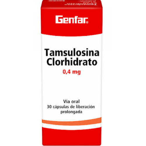 Tamsulosina Clorhidrato 0,4 Mg Caja X 30 Cápsulas