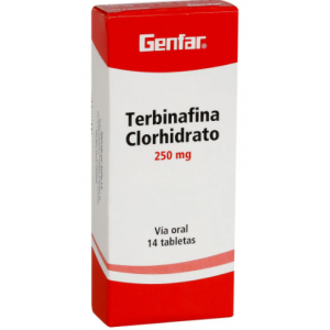 Terbinafina Clorhidrato 250 Mg Caja X 14 Tabletas 