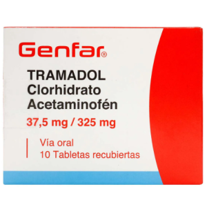 Tramadol/ Acetaminofen 37.5Mg/325Mg Caja X 10 Tabletas