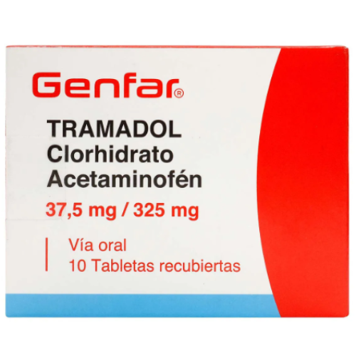 Tramadol/ Acetaminofen 37.5Mg/325Mg Caja X 10 Tabletas