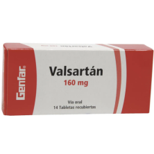 Valsartán 160 Mg Caja X 14 Tabletas 
