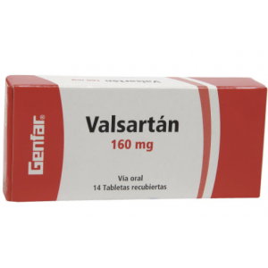 Valsartán 160 Mg Caja X 14 Tabletas 