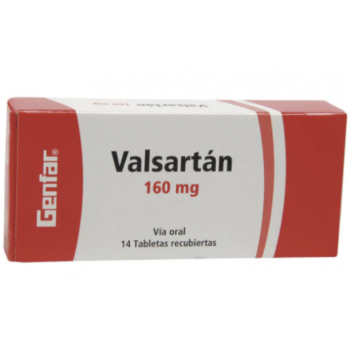 Valsartán 160 Mg Caja X 14 Tabletas 