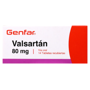 Valsartán 80 Mg Caja X 14 Tabletas