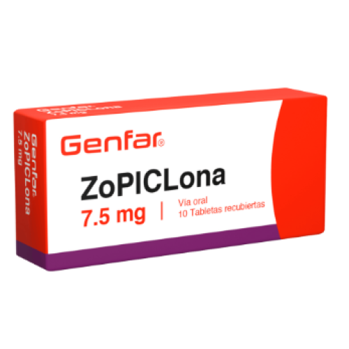 Zopiclona 7.5 Mg Caja X 10 Tabletas