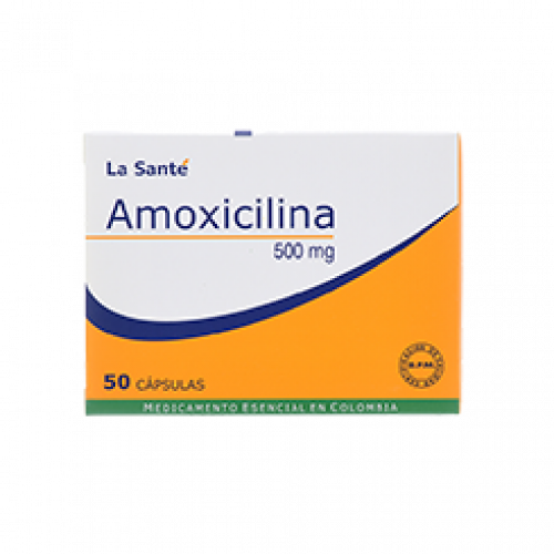 Amoxicilina 500 Mg Caja X 50 Cápsulas
