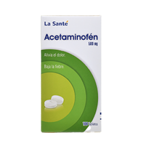 Acetaminofén 500 Mg Caja X 100 Tabletas 