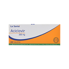 Aciclovir 200 Mg Caja X 24 Tabletas 