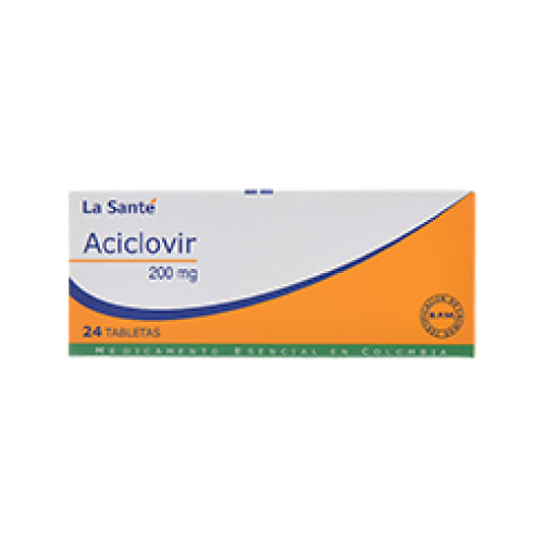 Aciclovir 200 Mg Caja X 24 Tabletas 