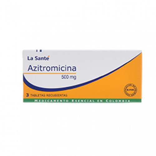 Azitromicina 500 Mg Caja X 3 Tabletas Recubiertas 