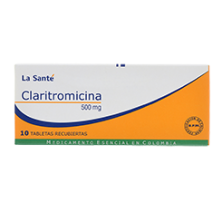 Claritromicina 500 Mg Caja X 10 Tabletas Recubiertas 