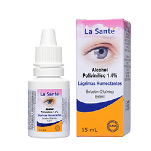 Alcohol Polivinílico  1.4% Lagrimas Humectantes solución oftálmica Frasco X 15 Ml 