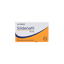 Sildenafil 50 Mg Caja X 2 Tabletas Recubiertas (VENTA BAJO FORMULA MEDICA)