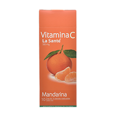 Vitamina C La Santé Mandarina Caja X 100 Tabletas 