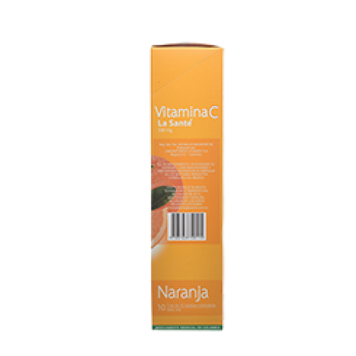 Vitamina C La Santé Naranja Caja X 100 Tabletas Masticables 
