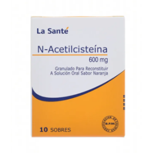 n- acetilcisteína 600 mg x 10 sobres