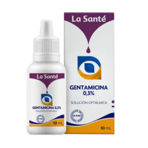 gentamicina solución oftálmica x 10 ml