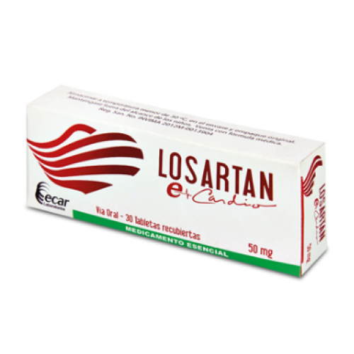 losartan 50 mg x 30 tabletas