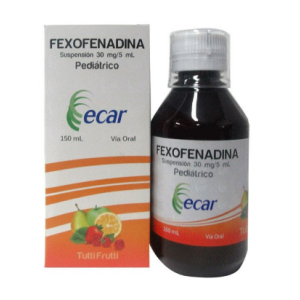 fexofenadina 30 mg/5 ml suspensión frasco x 150 ml