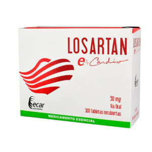 losartan 50 mg x 300 tabletas