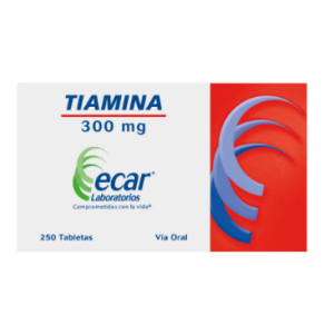tiamina ecar 300 mg x 250 tabletas