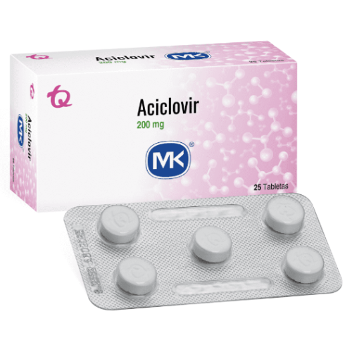Aciclovir Mk 200 Mg Caja X 25 tabletas