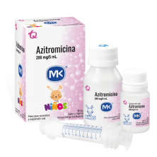 Azitromicina Mk Niños 200 Mg/5 Ml Suspensión Sabor Vainilla Frasco X 15 ML