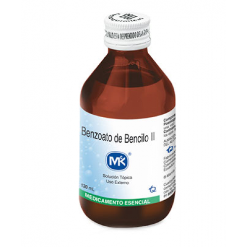 Benzoato de bencilo MK Solución Tópica Frasco X 120 Ml 