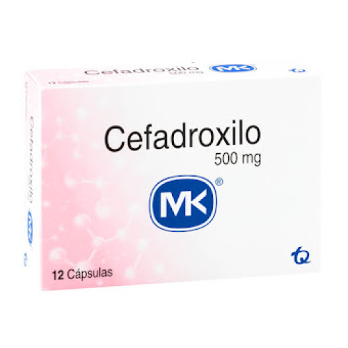 Cefadroxilo MK 500 miligramos X 12 tabletas