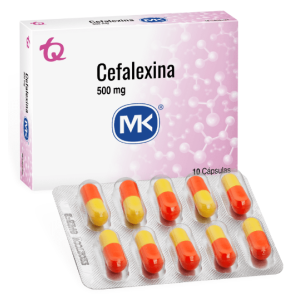 Cefalexina Mk 500 Mg Caja X 10 Cápsulas