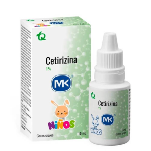 Cetirizina niños 1% solución gotas orales Frasco X 15 Ml 