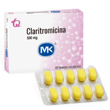 Claritromicina Mk 500 Mg Caja X 10 tabletas