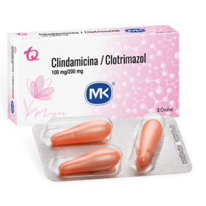 Clindamicina 100 Mg/ ketoconazol 400 Mg Mk Caja X 7 Óvulos vaginales 