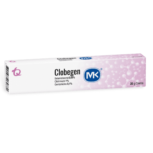 Clobegen (betametasona 0.05% + clotrimazol 1% + gentamicina 0.1%) Tubo X 20 Gramos 