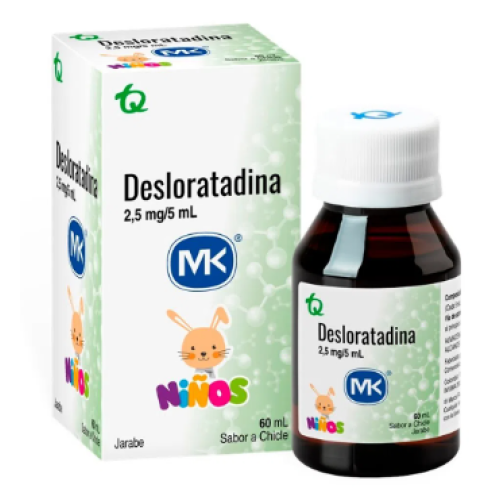 Desloratadina Mk 2,5 Mg/5 Ml Frasco X 60 Ml
