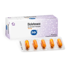 Diclofenaco Retard Mk 100 Mg Caja X 20 Cápsulas