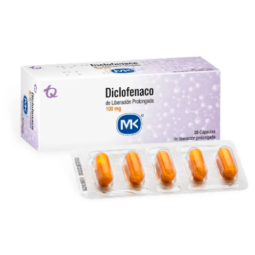 Diclofenaco retard Mk 100 Mg Caja X 20 cápsulas