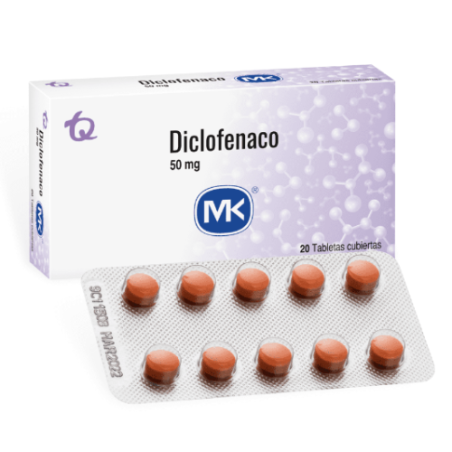 Diclofenaco Mk 50 Mg Caja X 20 tabletas