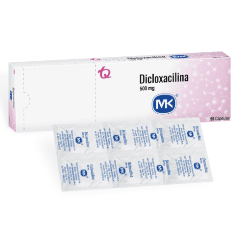 Dicloxacilina Mk 500 Mg Caja X 50 cápsulas