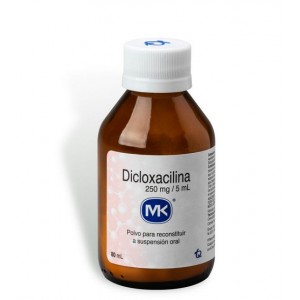 Dicloxacilina 250 Mg/ 5 Ml MK Polvo para Reconstruir Suspensión Oral  Frasco X 80 Ml 