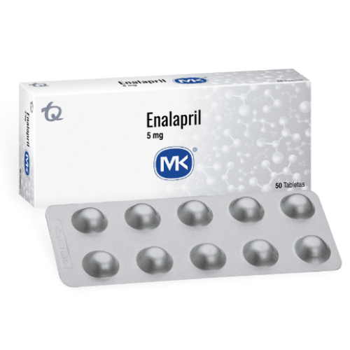 Enalapril  Mk 5 Mg Caja X 50 tabletas 